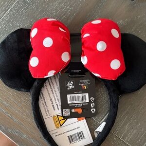 Disney Red Polka Dot Minnie Mouse Light up  Bow Headband